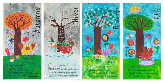 Les 4 saisons de petite poule -Maternelle Montoire-sur-le-Loir